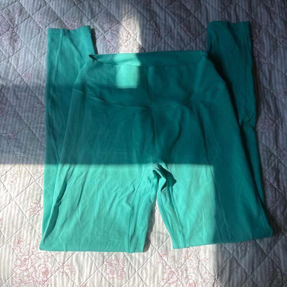 Aqua Green High-Waist Leggings